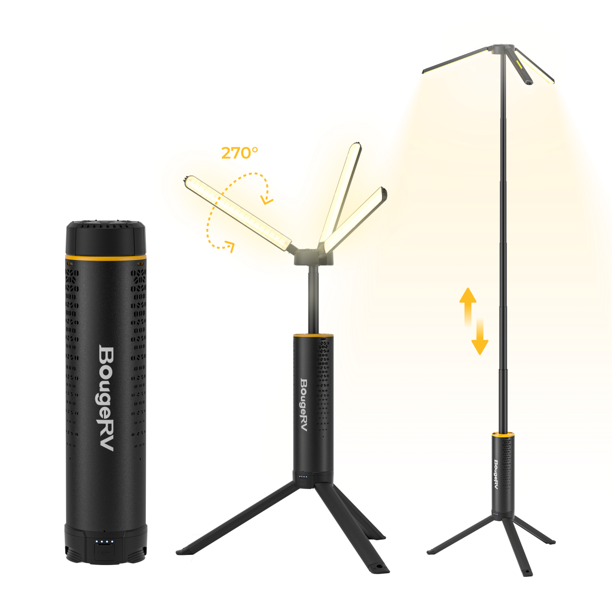 BougeRV T1 Portable Telescopic Camping Lantern