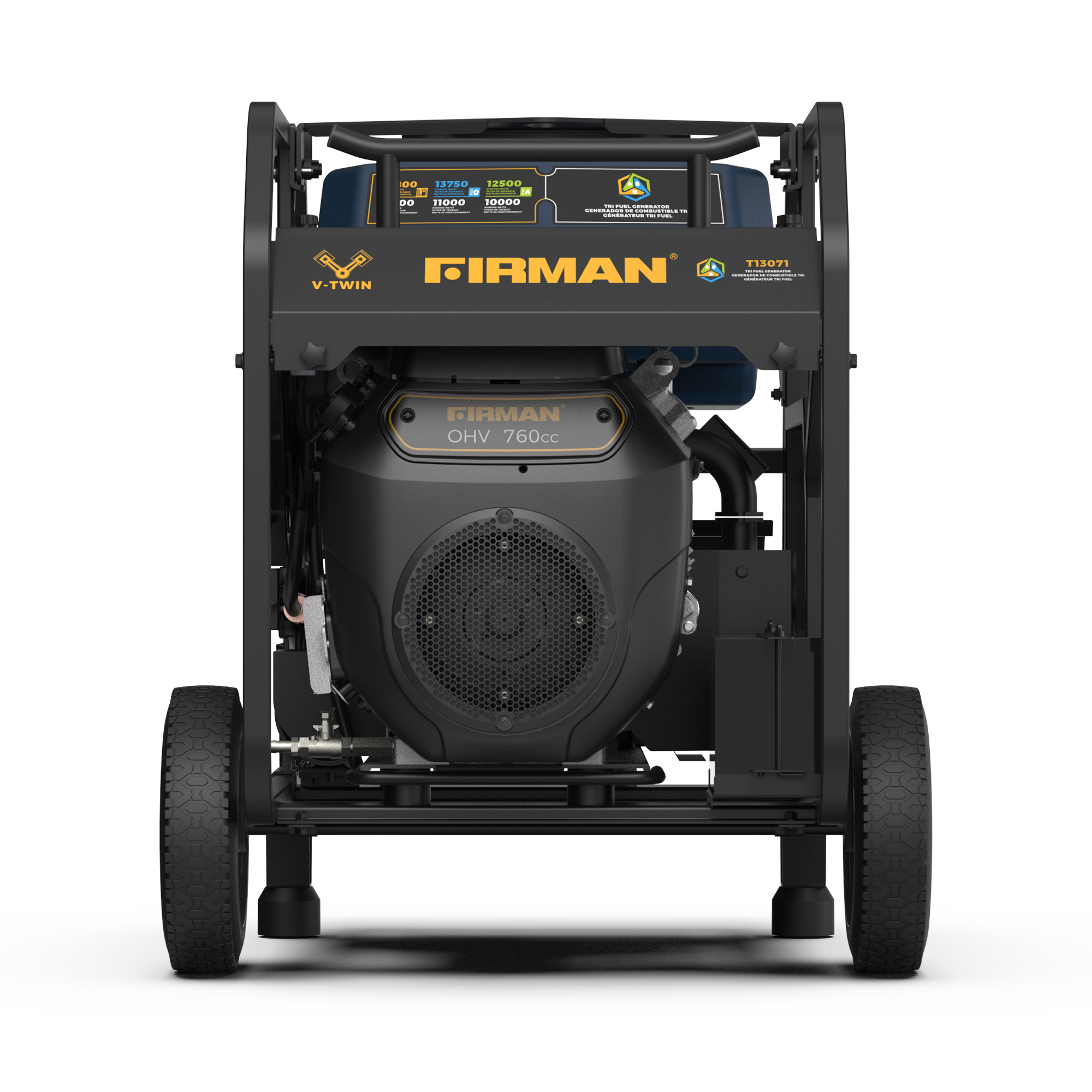 TRI FUEL PORTABLE GENERATOR 16800/13500W ELECTRIC START 120/240V WITH CO ALERT