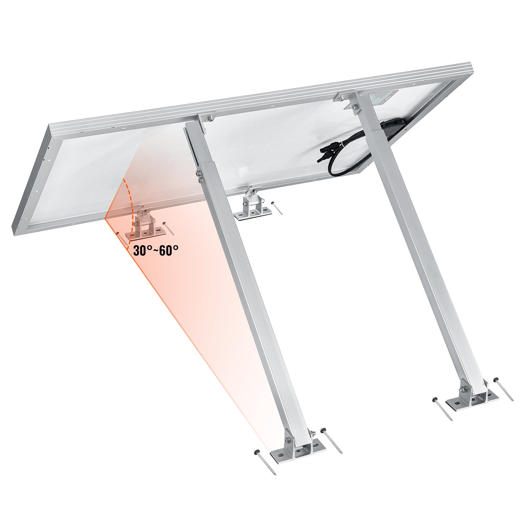 Rich Solar Tilt Mount | Adjustable Tilt Mount for Roofs and Flat Surfaces | Designed for RICH SOLAR MEGA Series Solar Panels | Easy to Install