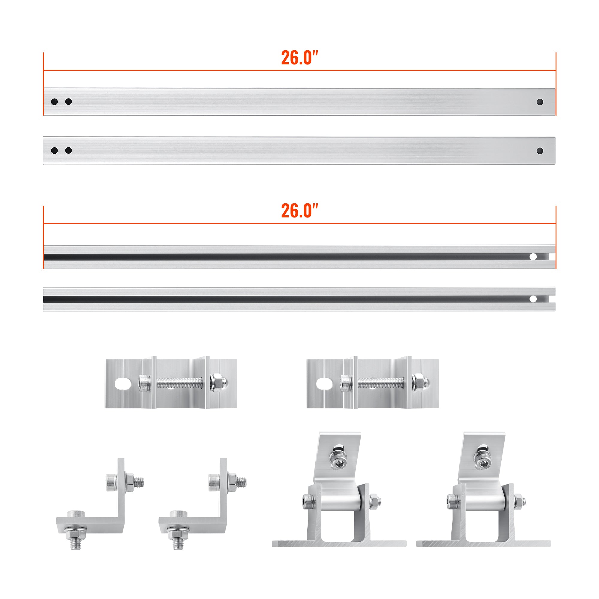 Rich Solar Tilt Mount | Adjustable Tilt Mount for Roofs and Flat Surfaces | Designed for RICH SOLAR MEGA Series Solar Panels | Easy to Install