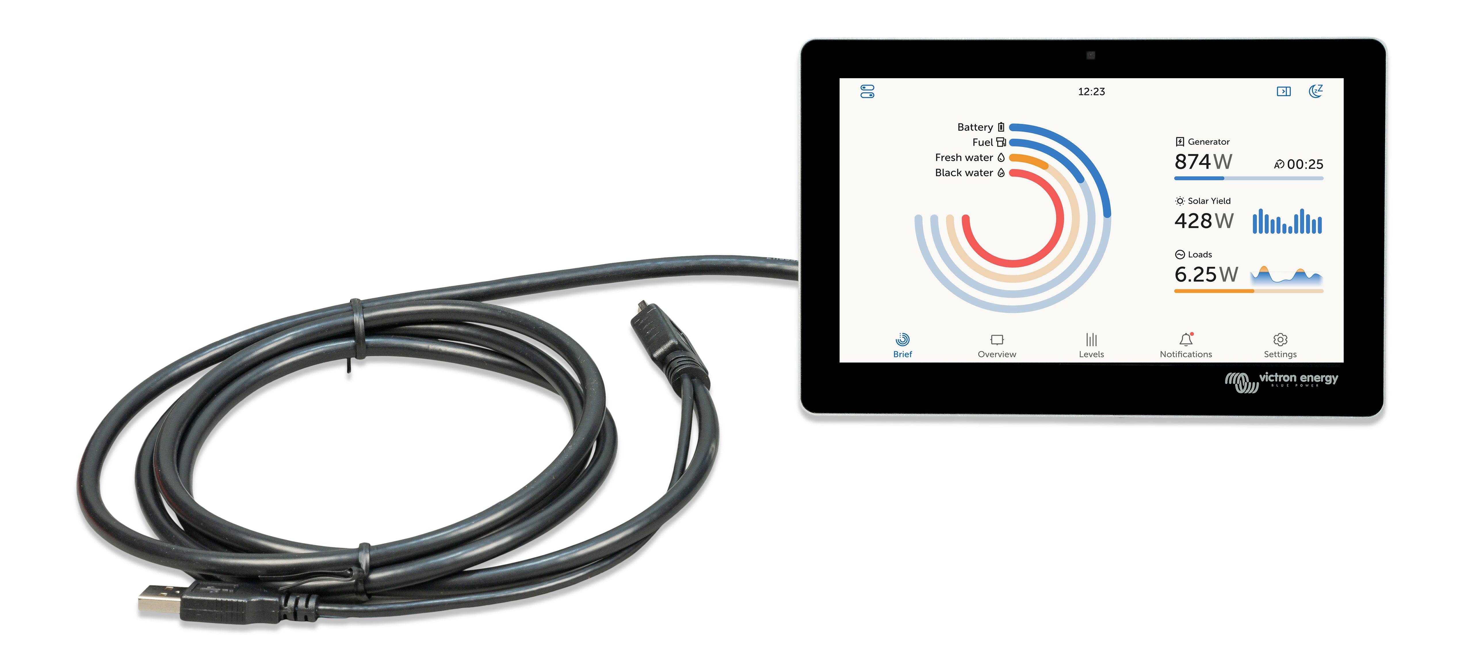 Victron GX Touch 70 Display Panel – 7" Touchscreen Monitor for Cerbo GX | RV Marine & Solar Systems