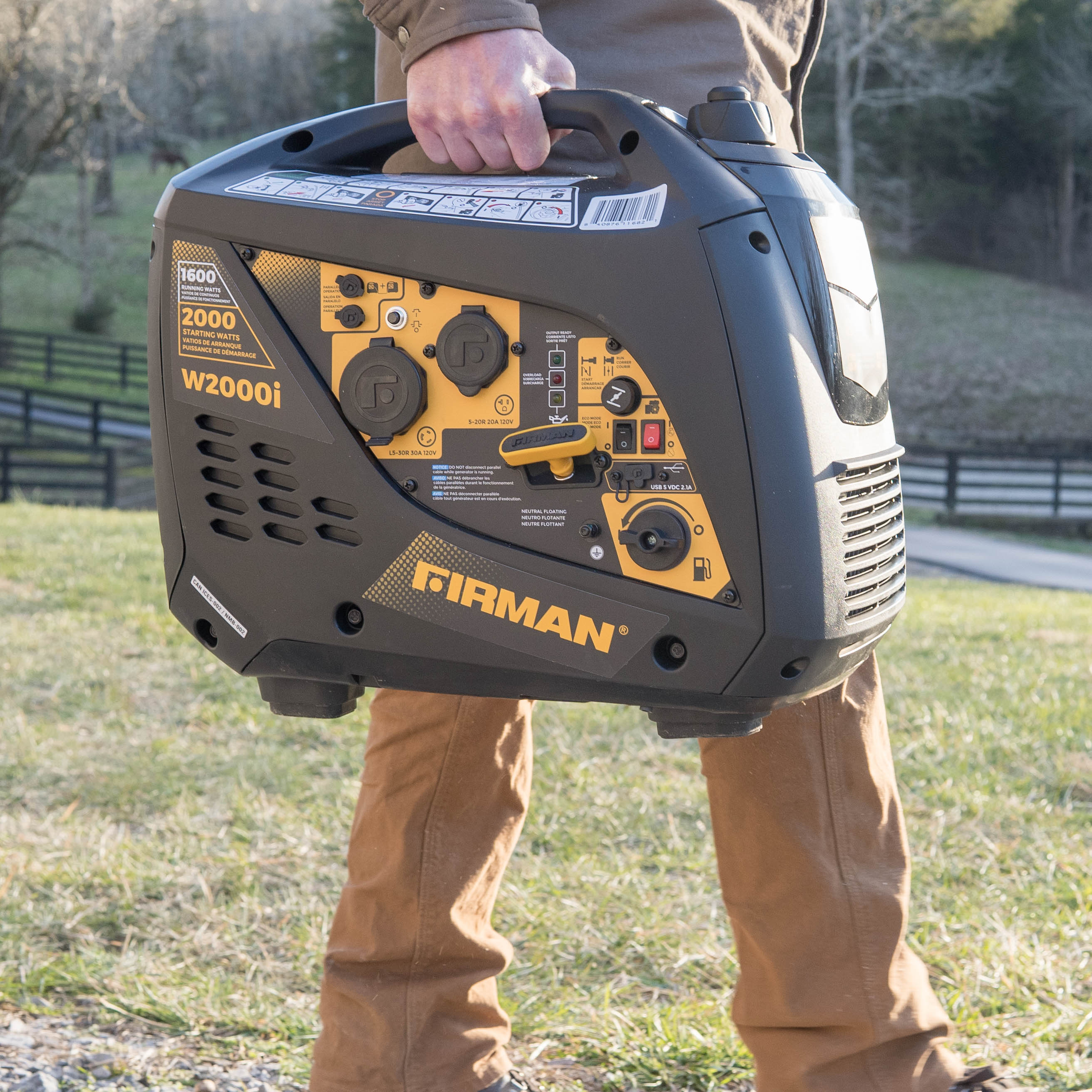 Inverter Portable Generator 2000/1600W Recoil Start