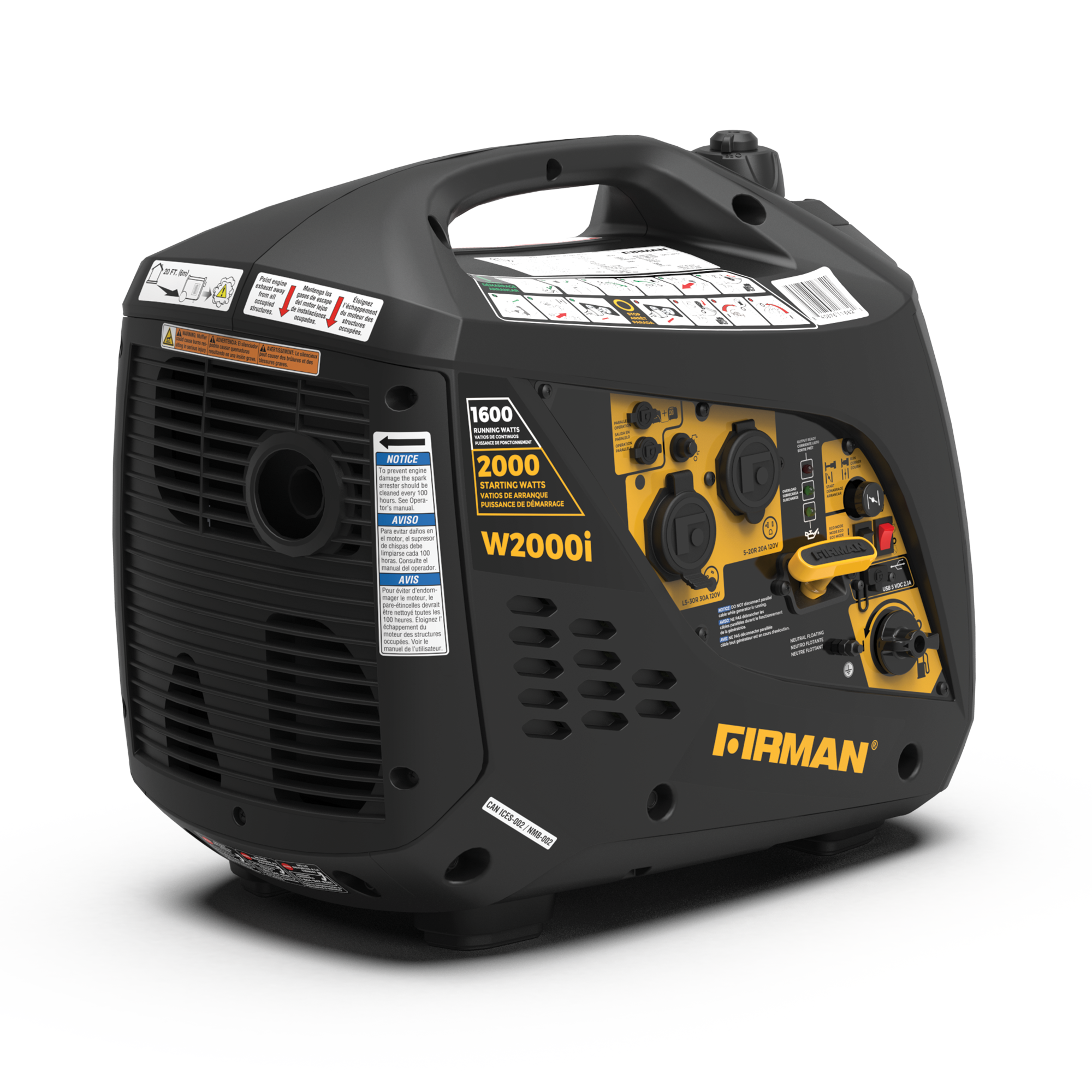 Inverter Portable Generator 2000/1600W Recoil Start