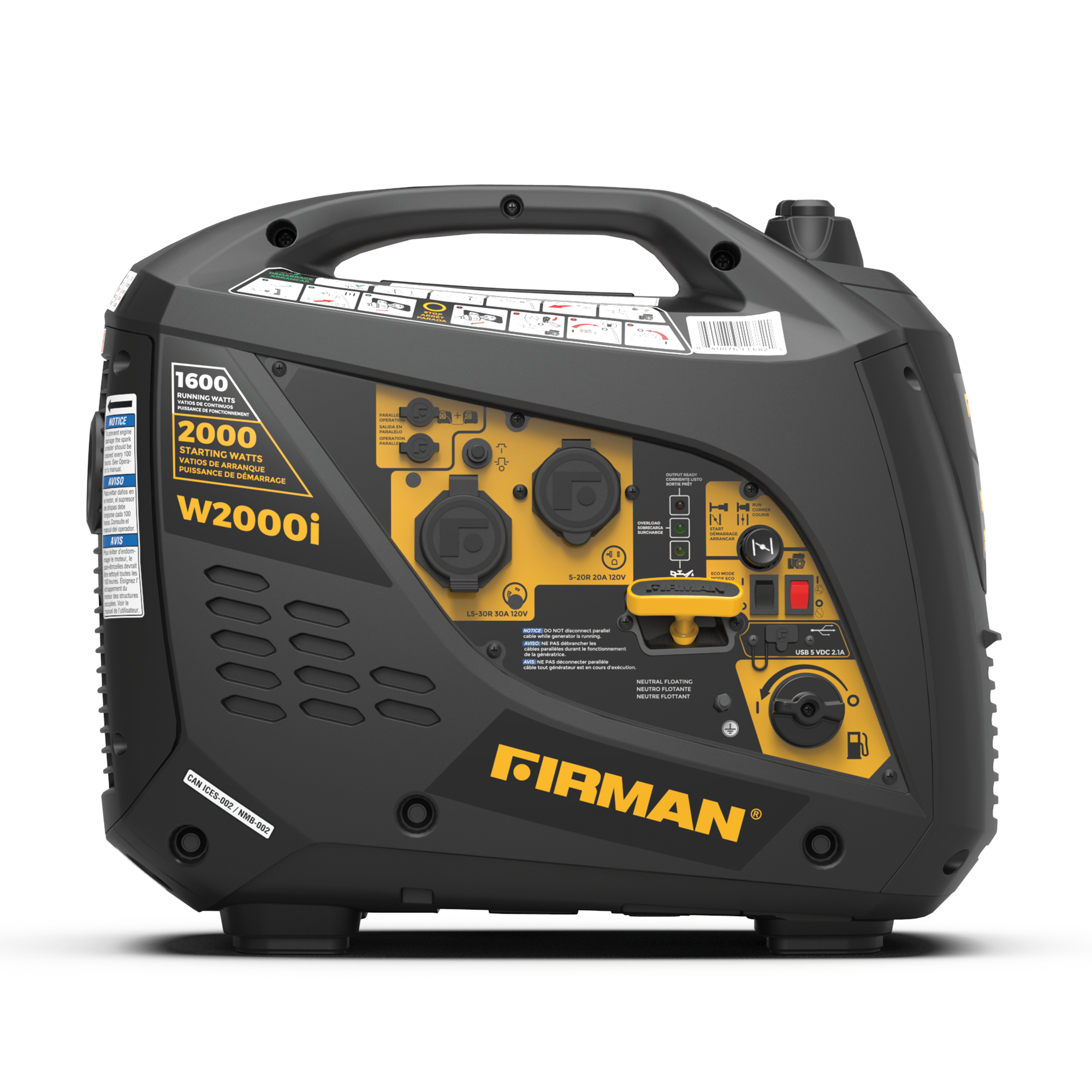 Inverter Portable Generator 2000/1600W Recoil Start