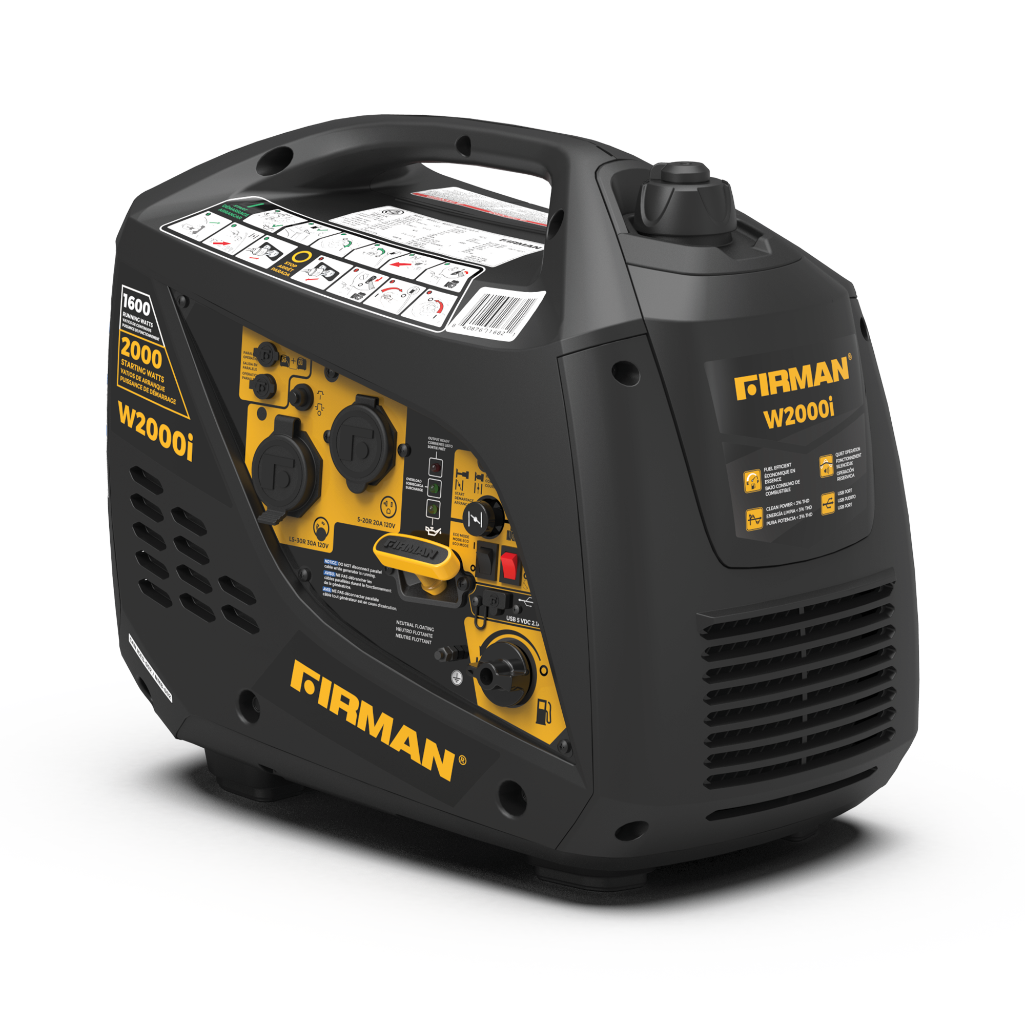 Inverter Portable Generator 2000/1600W Recoil Start