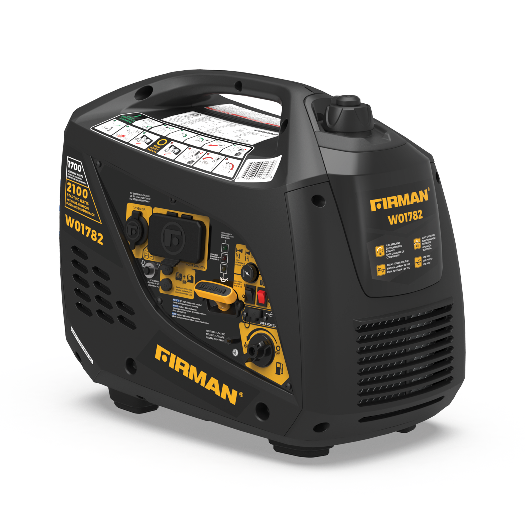 Inverter Portable Generator 2100/1700W Recoil Start