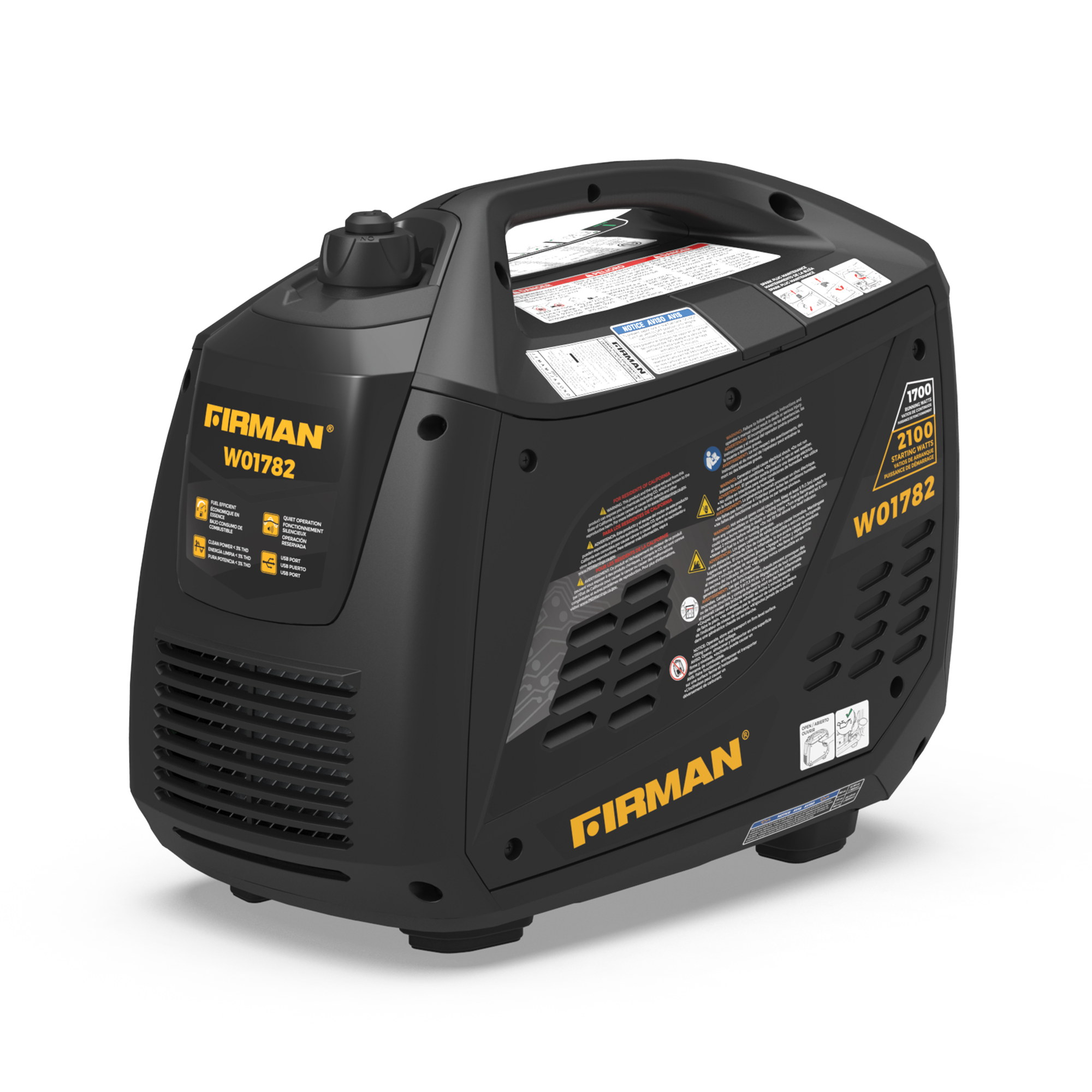 Inverter Portable Generator 2100/1700W Recoil Start