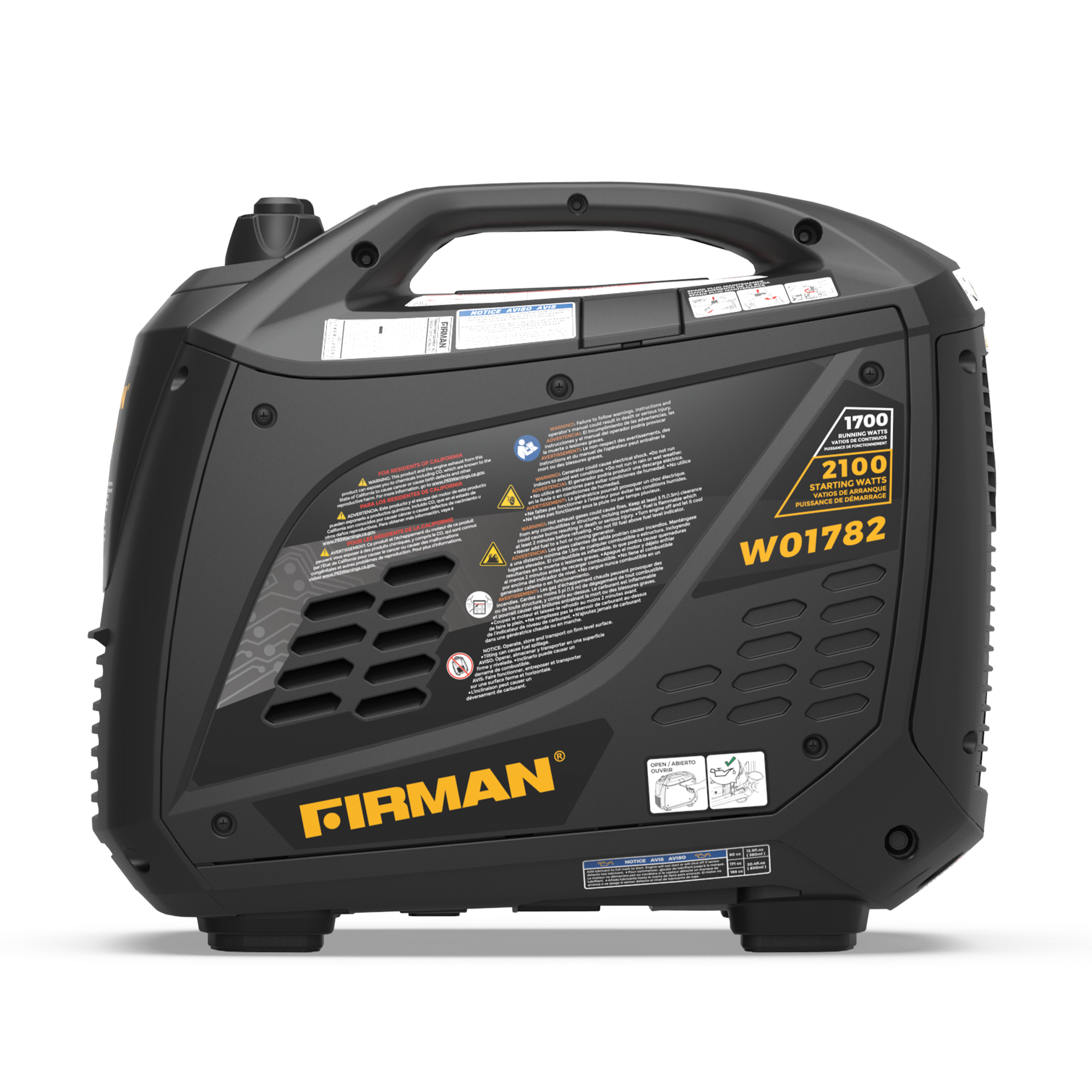 Inverter Portable Generator 2100/1700W Recoil Start