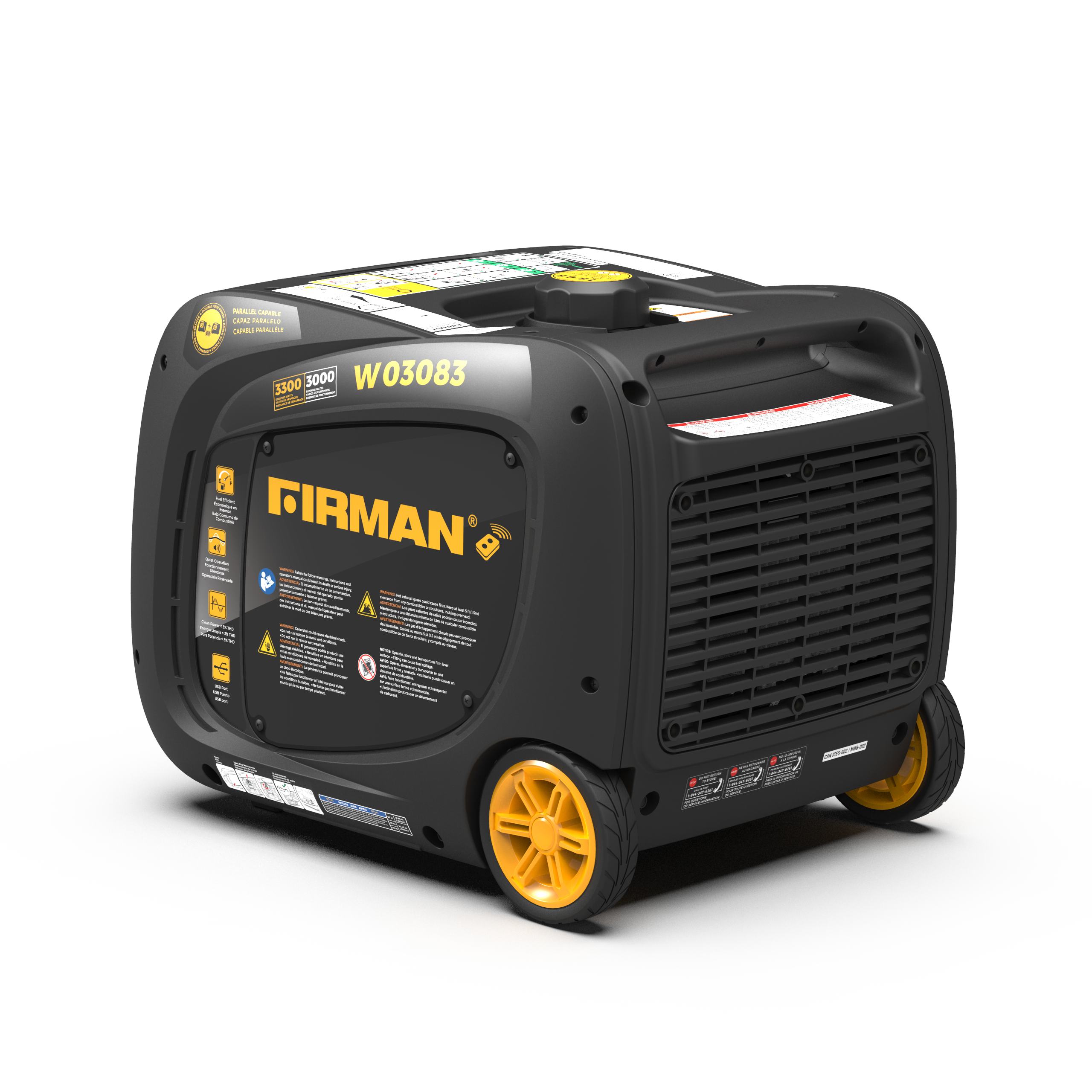 Inverter Portable Generator 3300/3000W Remote Start