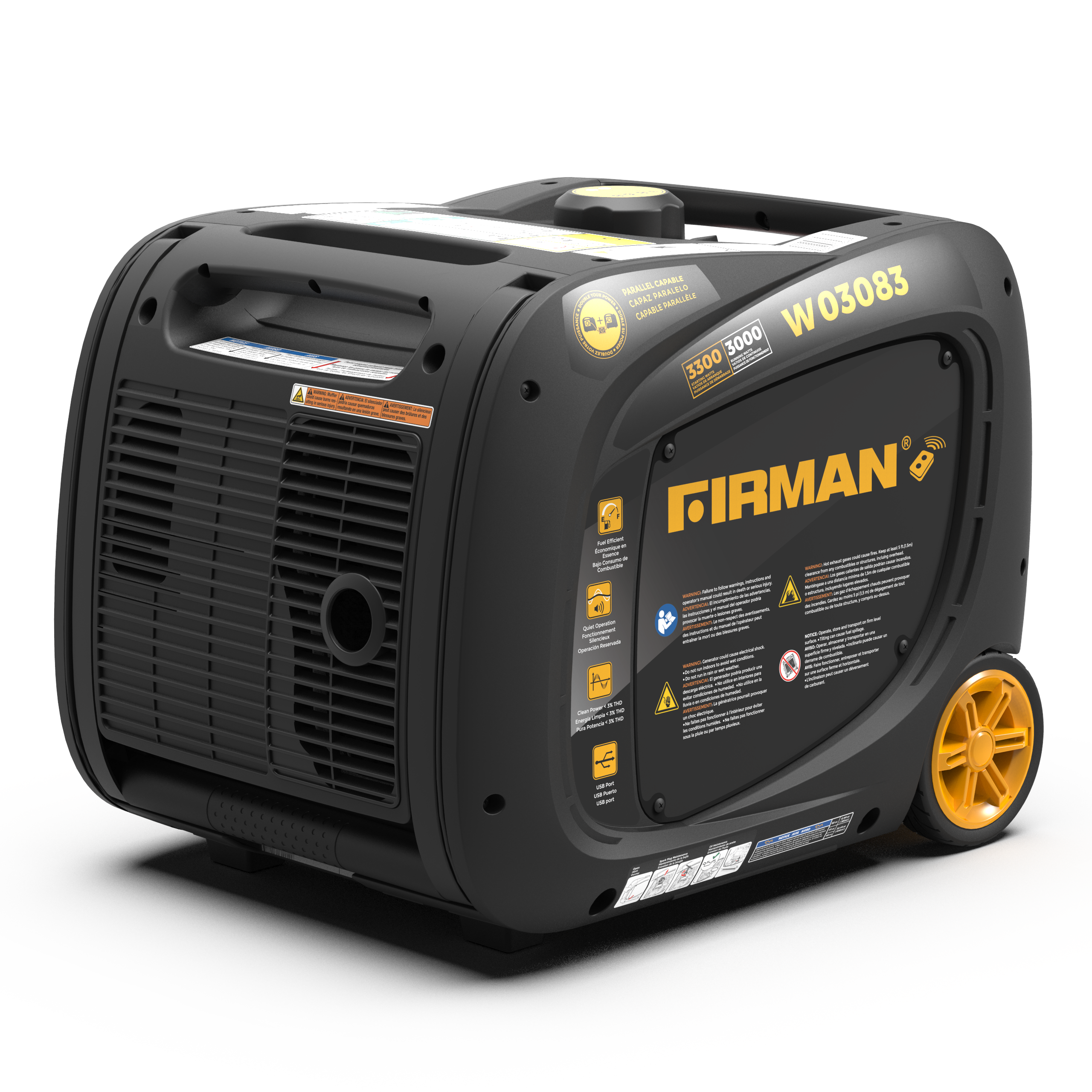 Inverter Portable Generator 3300/3000W Remote Start