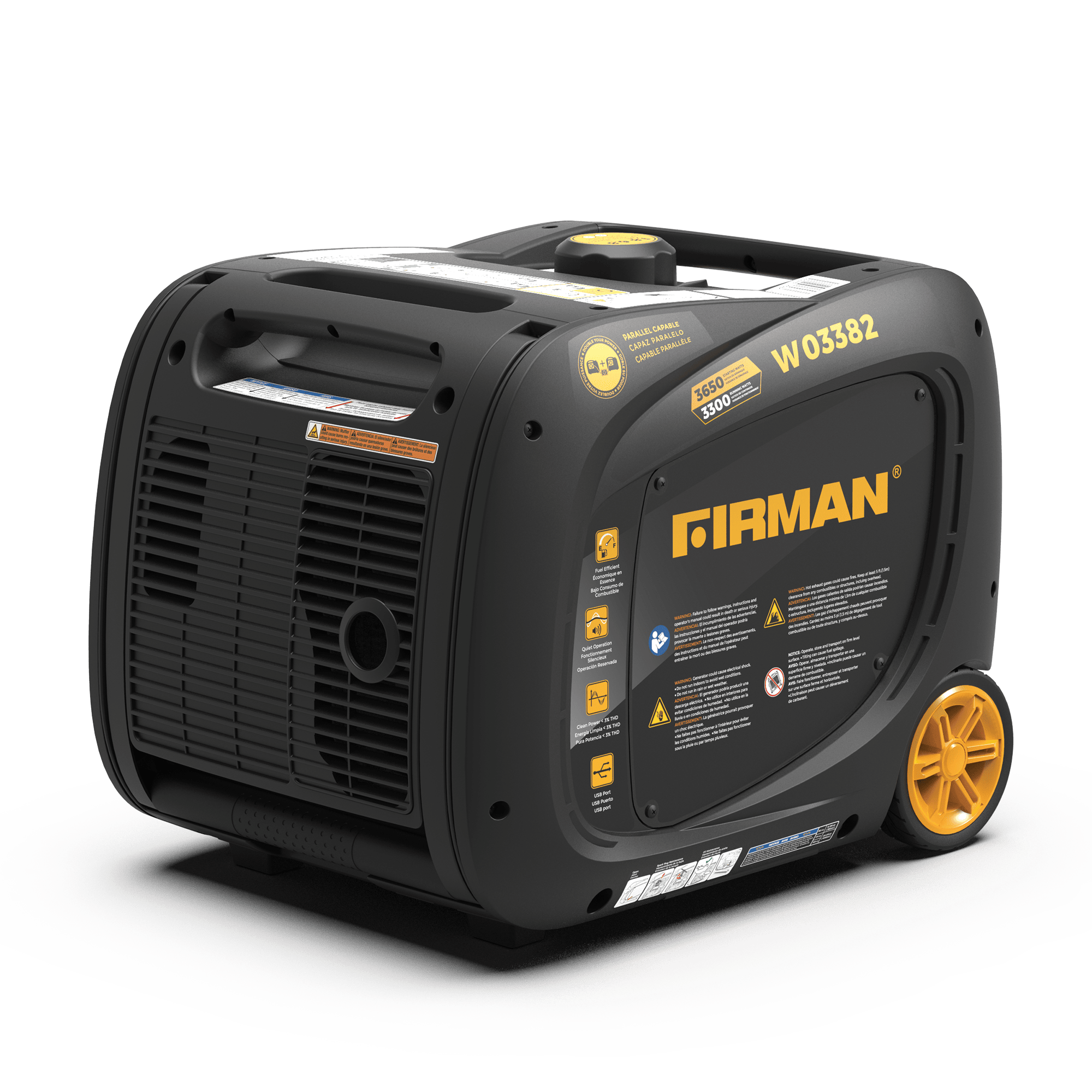 Gas Inverter Portable Generator 3650/3300W Electric Start