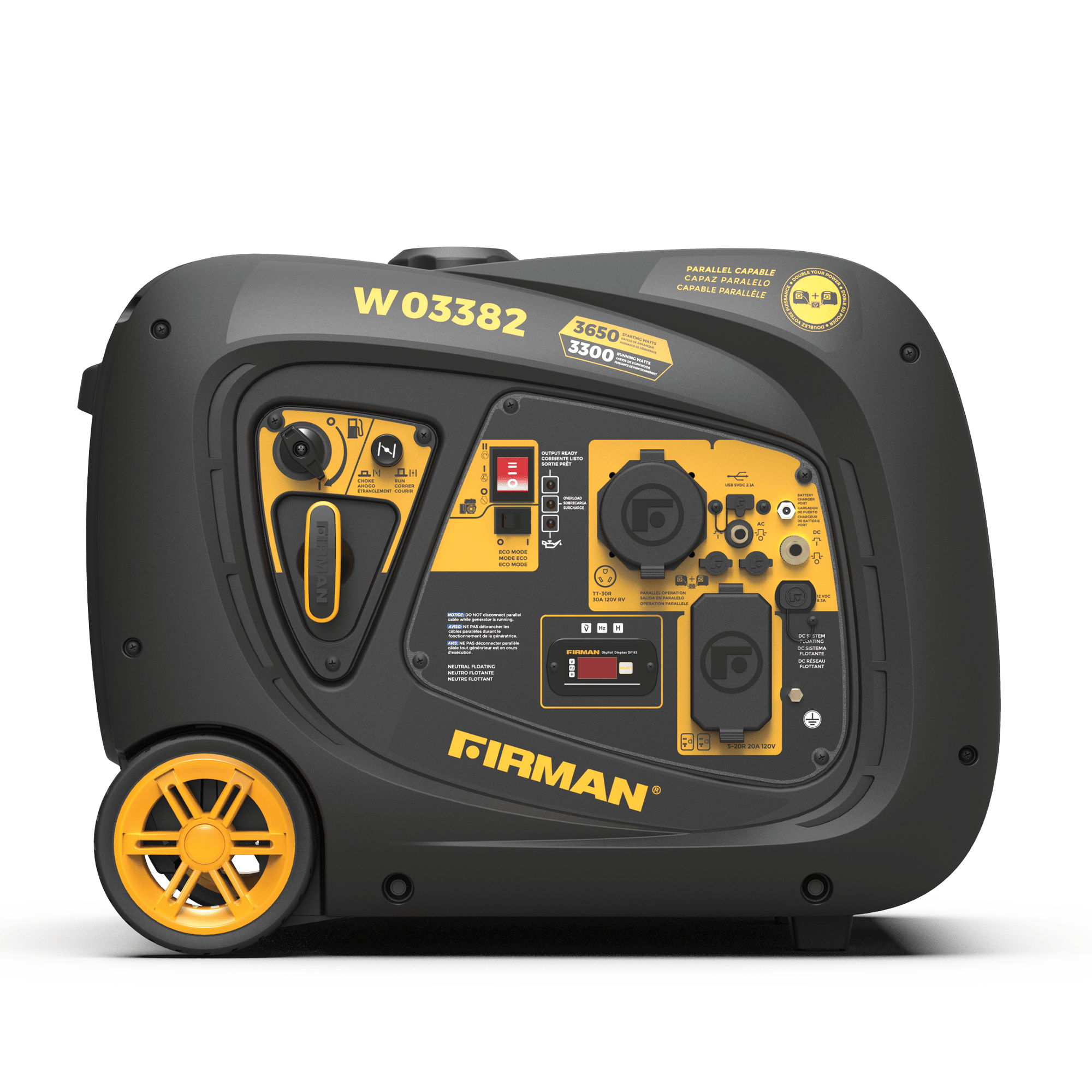 Gas Inverter Portable Generator 3650/3300W Electric Start
