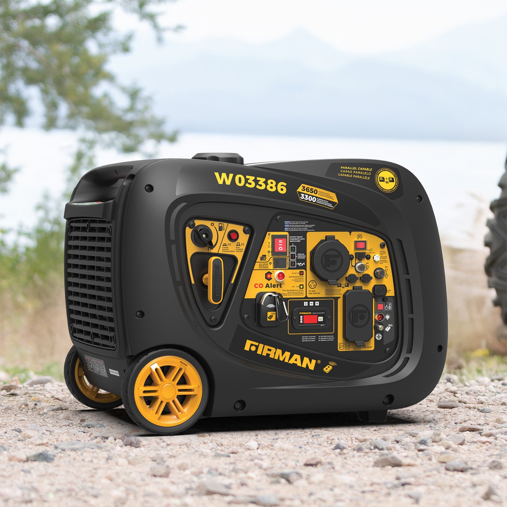 Inverter Portable Generator 4125/3300W Remote Start with CO ALERT