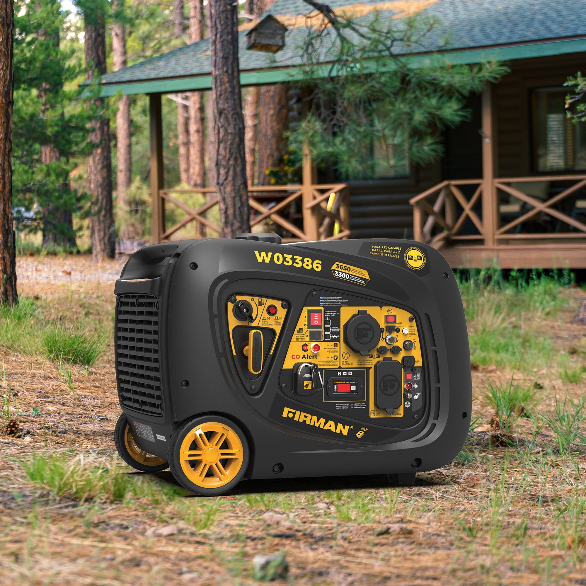 Inverter Portable Generator 4125/3300W Remote Start with CO ALERT