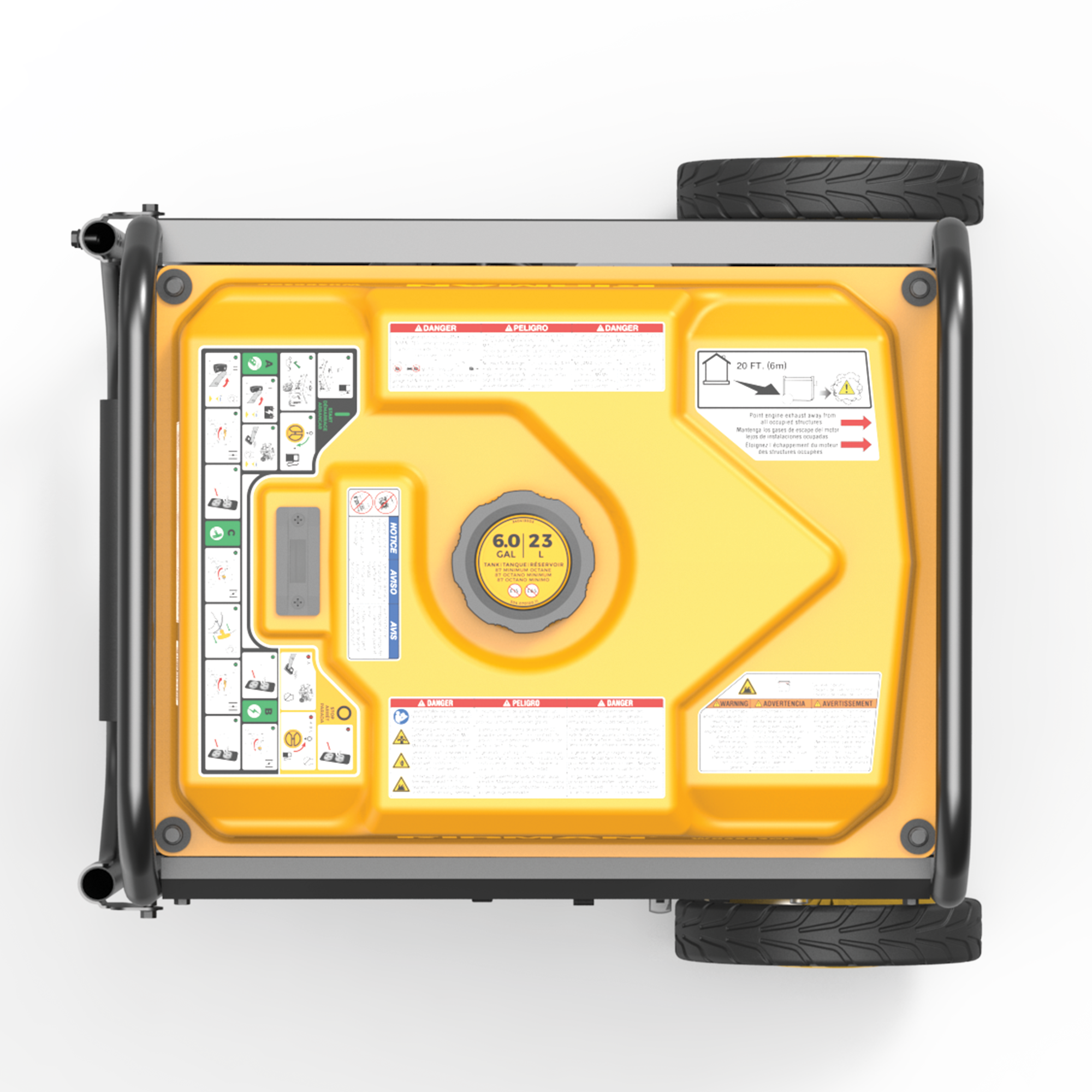 Inverter Open Frame Portable Generator 4500/3650W Remote Start with CO Alert