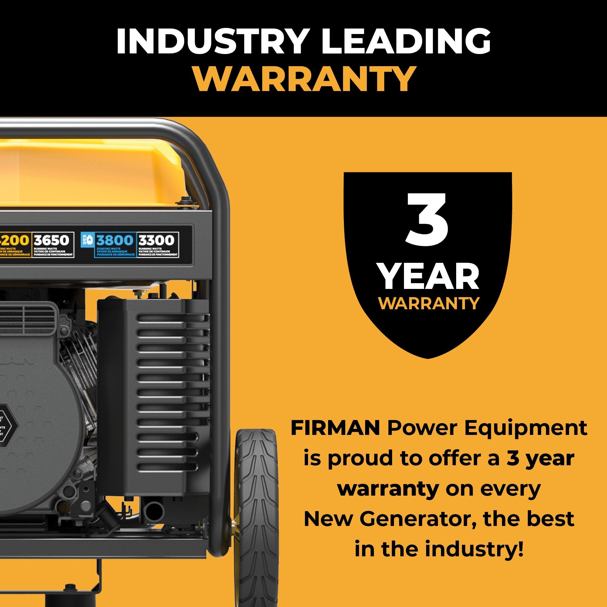 Dual Fuel Open Frame Inverter 4400/3500W Electric Start with CO ALERT