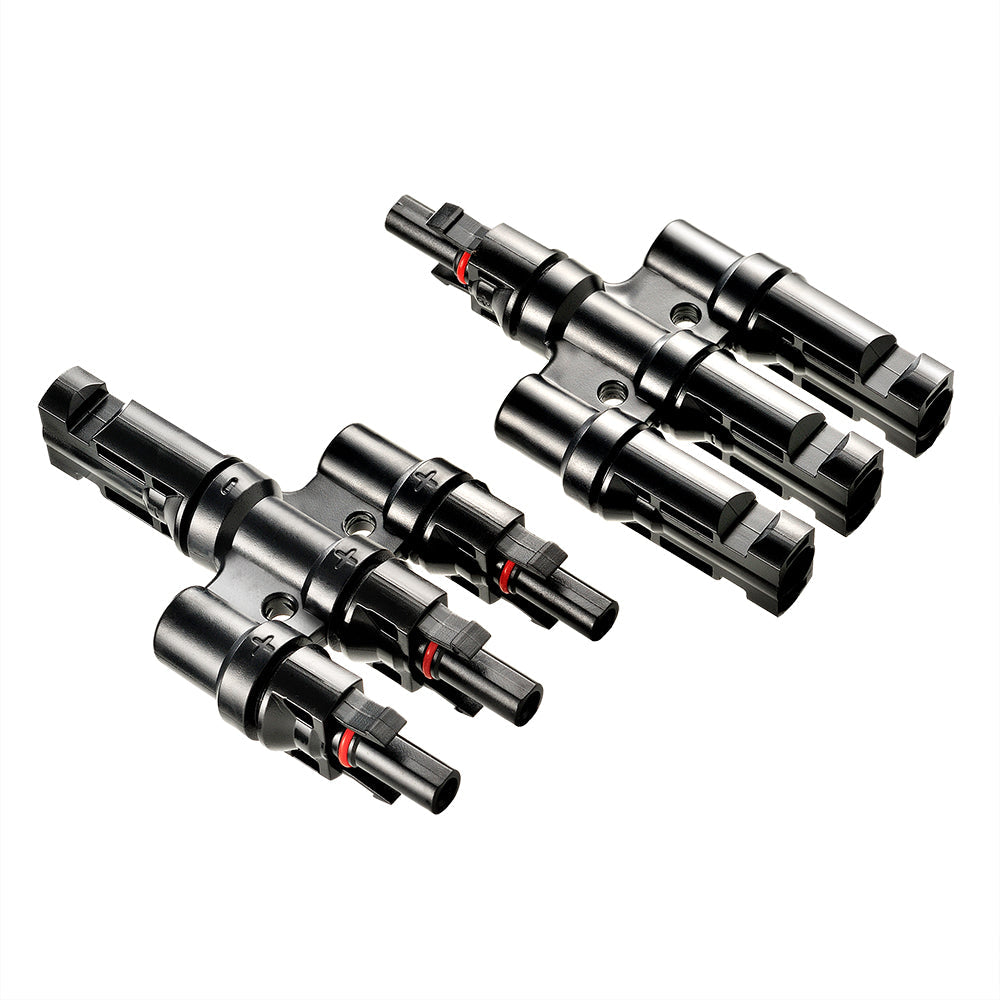 Rich Solar Y Branch Parallel Connectors 3-to-1 | 3-to-1 Weatherproof Parallel Connectors for Solar Panels | Easy Install